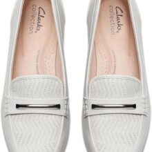 Clarks Juliet Aster womens Loafer-  WHITE