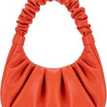 JW PEI Women's Gabbi Ruched Hobo Handbag- SCARLET