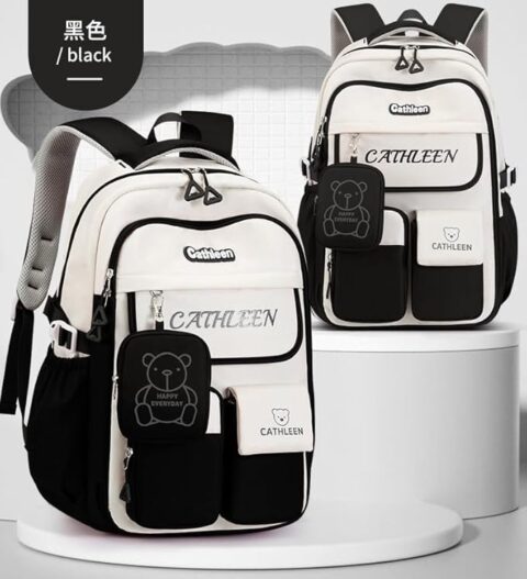SKY VIEW Kids Backpack Girls And Boys- BLACK - Image 3