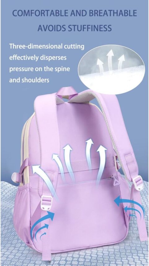 SKY VIEW Kids Backpack Girls And Boys- BLACK - Image 4