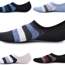 Sockscribe Urban Ankle Stripes (5 pairs) Men's Fitted Cotton Thin No Show Socks