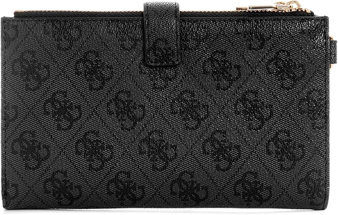 GUESS Women’s Laurel Double Zip Organizer Wallet- BLACK