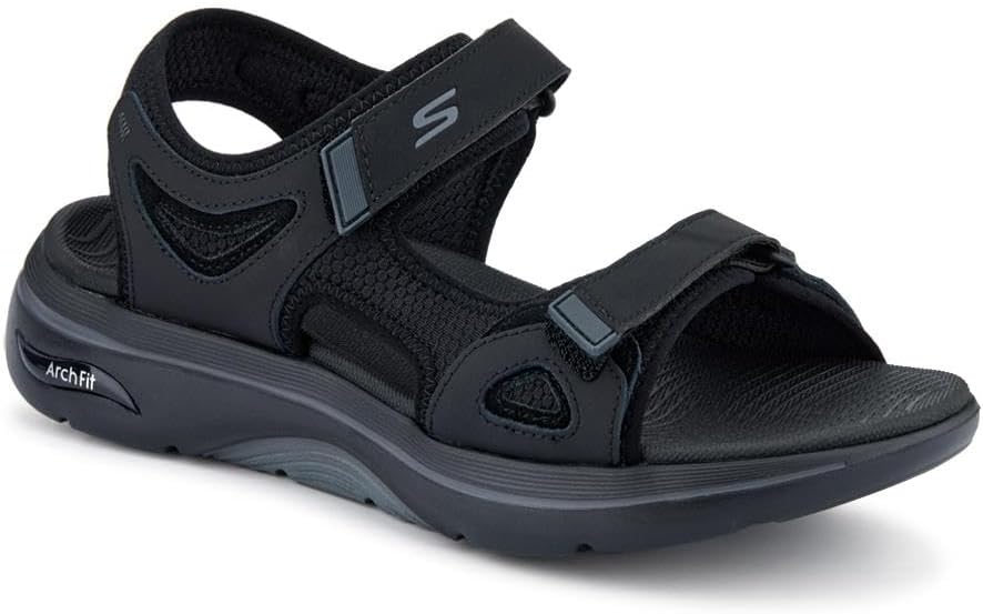 Skechers GO WALK ARCH FIT 2.0 SANDAL mens PERFORMANCE- BLACK