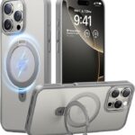 TORRAS Magnetic Ostand for iPhone 16 Pro Max Case- GREY