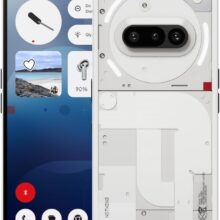 Nothing Phone (3a) 128 GB - mobile phone with 32 MP front camera, 30x ultra zoom, 50W fast charging and 6.77" FHD+ flexible AMOLED display - White