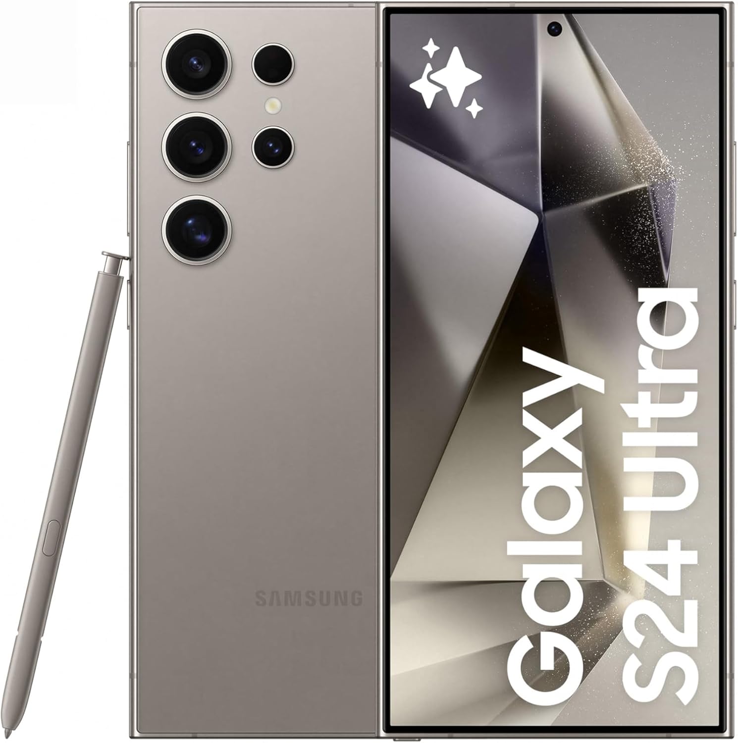 SAMSUNG Galaxy S24 Ultra, AI Phone, 512GB Storage, Titanium Gray