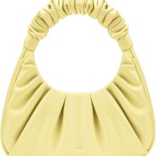 JW PEI Women's Gabbi Ruched Hobo Handbag- LIGHT YELLOW