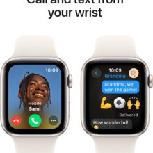 Apple Watch SE (2nd Gen) GPS 40mm Smartwatch with Starlight Aluminium Case with Starlight Sport Band- STARLIGHT