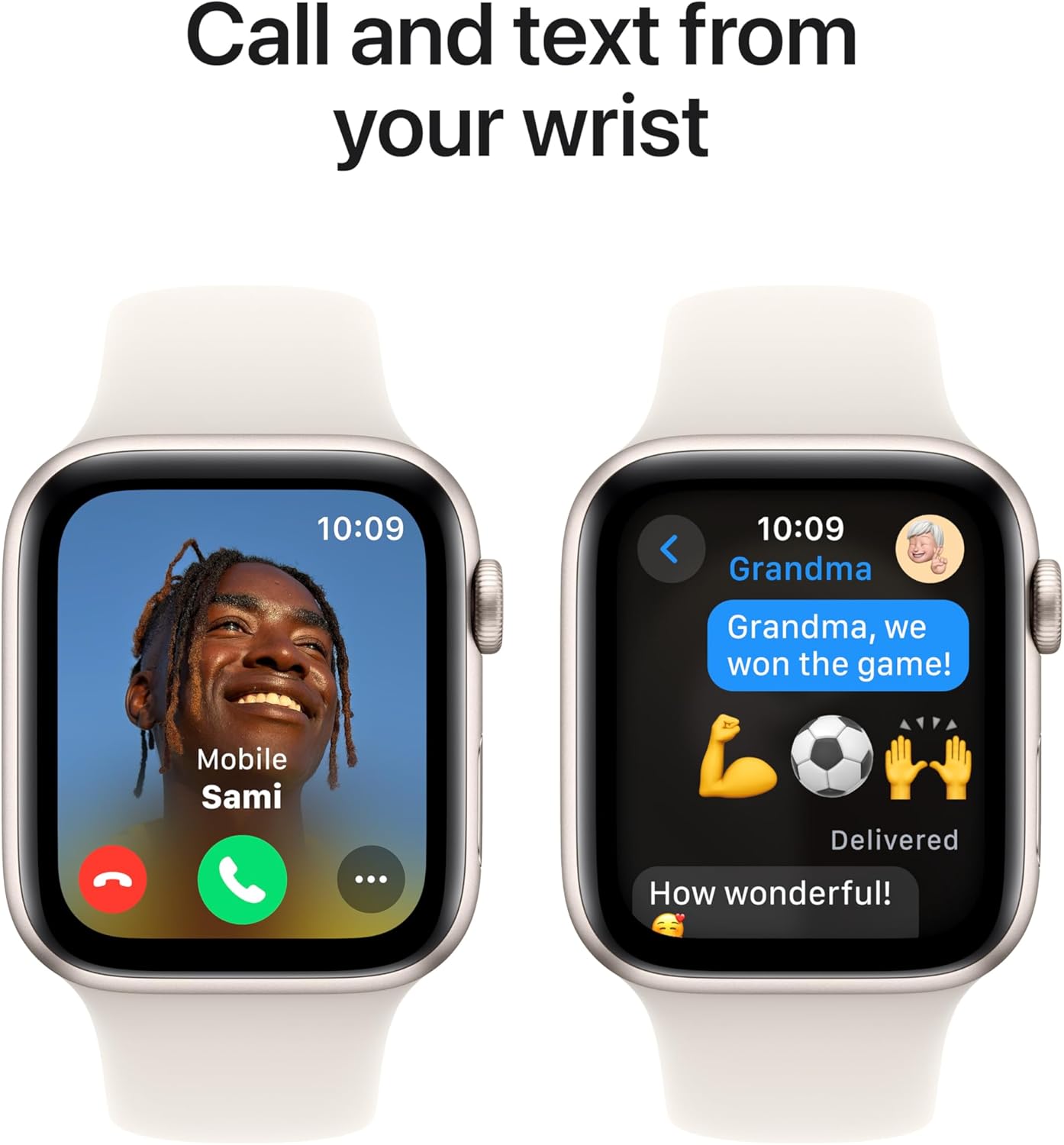 Apple Watch SE (2nd Gen) GPS 40mm Smartwatch with Starlight Aluminium Case with Starlight Sport Band- STARLIGHT