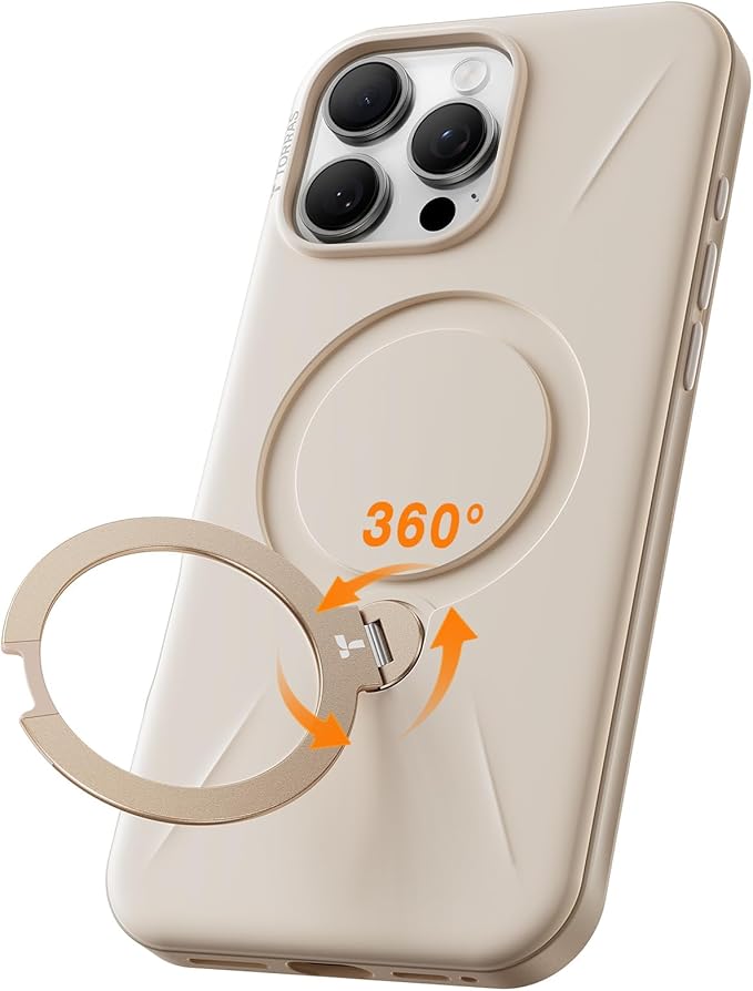 TORRAS 360° Spin Mag Stand for iPhone 16 Pro Max Case