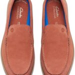Clarks Men's Flexway Step Loafer- RED SUEDE