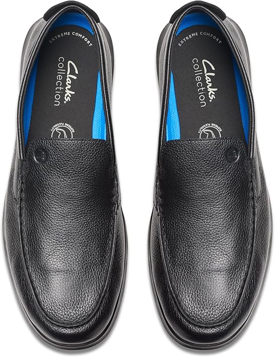 Clarks Men’s Flexway Step Loafer- BLACK