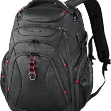 KROSER Travel Laptop Backpack Heavy Duty Computer Backpack with Hard Shell Saferoom RFID Pockets Water-Repellent Business College Daypack Stylish School Laptop Bag