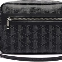 Lacoste Women Nf4343ze Bag- Monogram Black Grey