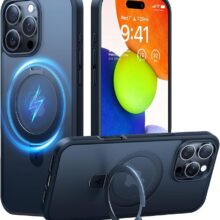 TORRAS Magnetic Ostand for iPhone 16 Pro Max Case- BLACK