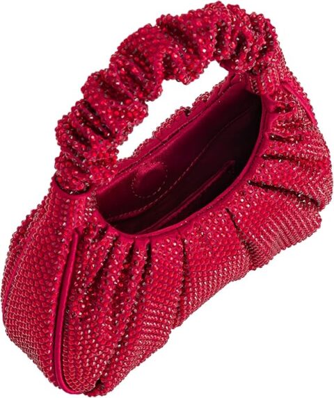 JW PEI Women's Gabbi Ruched Hobo Handbag- CRYSRAL RED - Image 3