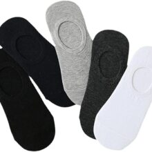 Basic No-Shows Pack (5 Pairs) – breathable cotton comfort, perfect no-show, loafer socks, socks for men/women with style and all-day wearability