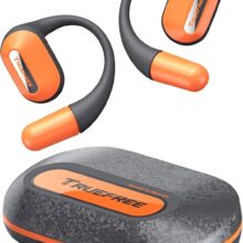 TRUEFREE O2 Open-Ear Headphones, Air Conduction Bluetooth 5.3 Wireless Earbuds