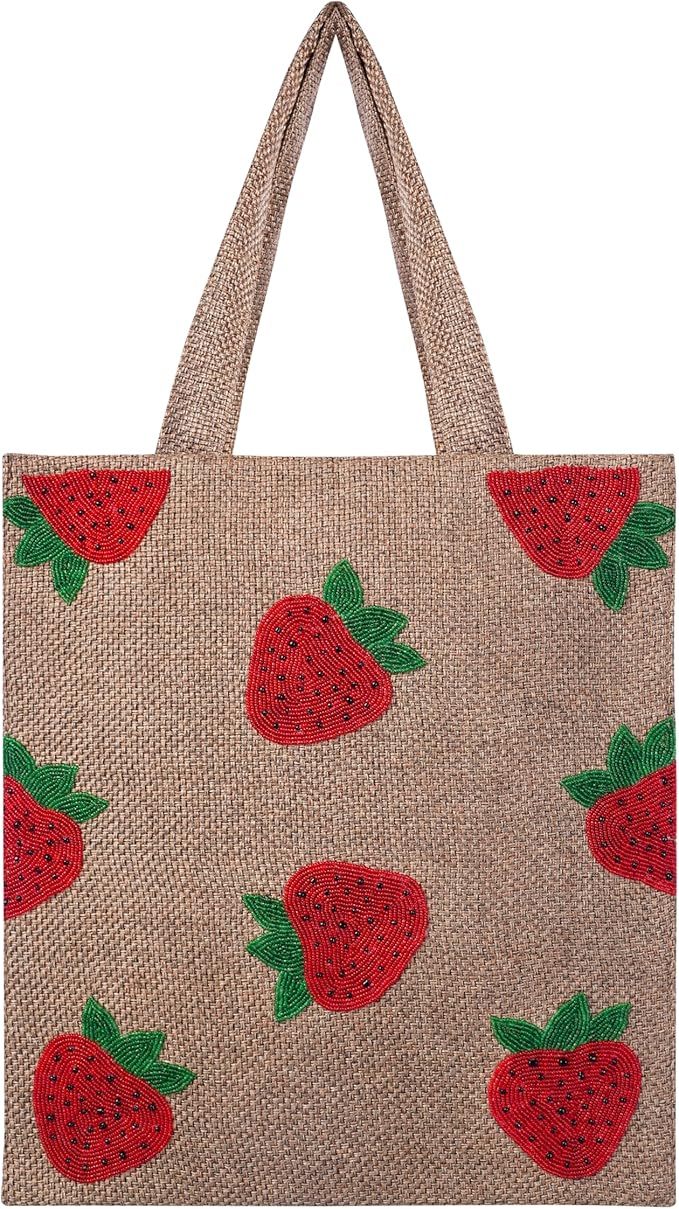 AmolikabyAnika Women Bohemian Beige Collection Of Large Tote Bags-Handwoven With Artisanal Embroidery- NATURAL BEIGE