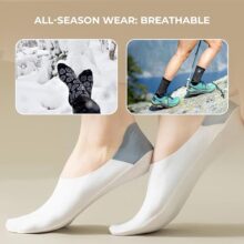 Sleek No-Shows (6 Pairs) – Upgrade your daily essentials with breathable cotton comfort, perfect no-show/loafer socks socks for men with style and all-day wearability