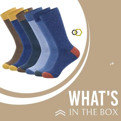 Earthy Tones (5 Pairs) – breathable cotton comfort, perfect design-focused and patterned socks - Image 2