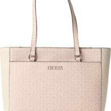 GUESS Womens Delphine Tote Handbag- BLUSH